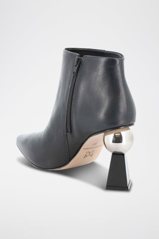 Botines de piel Envieuse - Negro