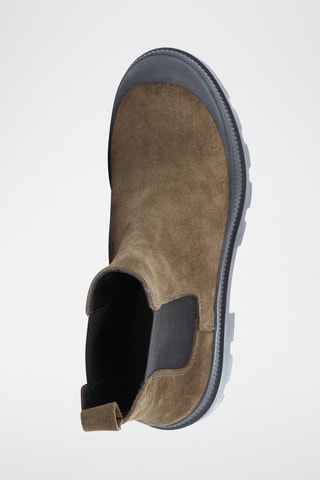 Botines Chelsea de nobuk de piel de serraje Viviana - Caqui