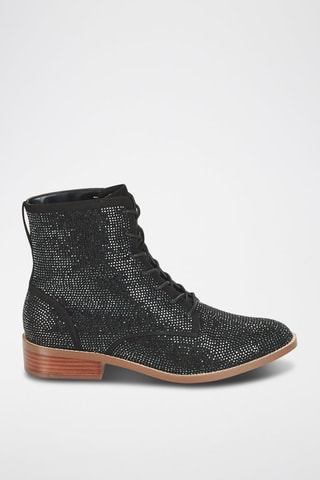 Botines - Negro y plateado