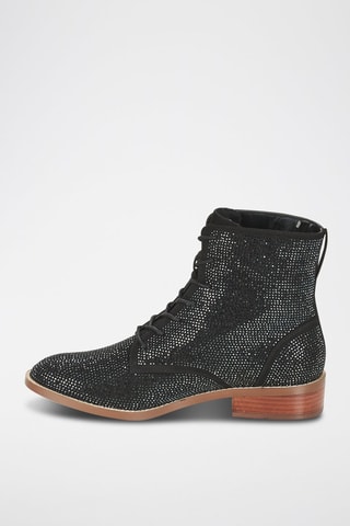 Botines - Negro y plateado