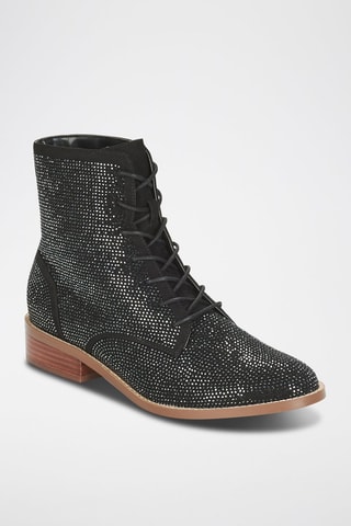 Botines - Negro y plateado