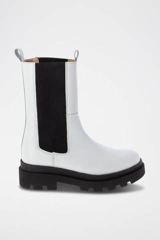 Botines Chelsea de piel Affranchie - Blanco