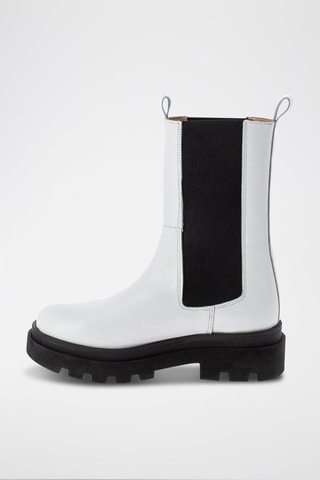 Botines Chelsea de piel Affranchie - Blanco