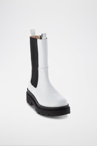Botines Chelsea de piel Affranchie - Blanco