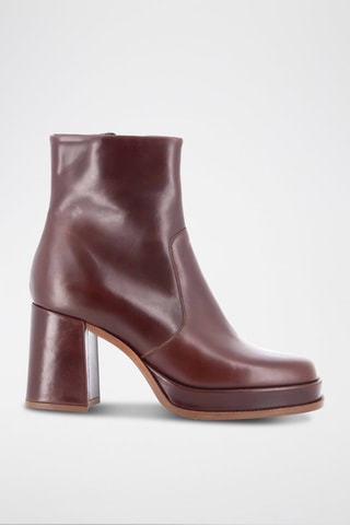 Botines de piel Celeste - Marrón