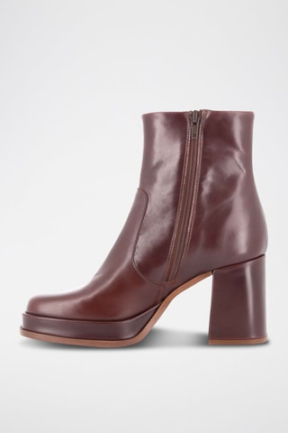 Botines de piel Celeste - Marrón
