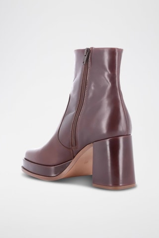 Botines de piel Celeste - Marrón