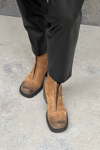 Botines de nobuk Gita - Camel