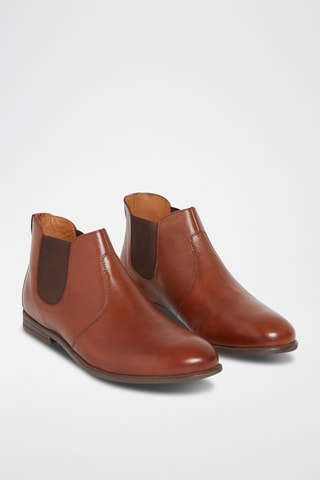 Botines Chelsea de piel Veron - Marrón