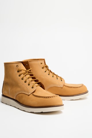 Botines de nobuk Veron - Camel