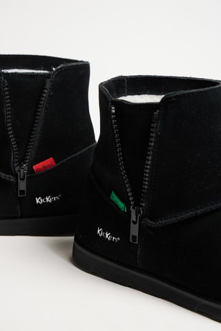 Botines de nobuk forrados Veron - Negro