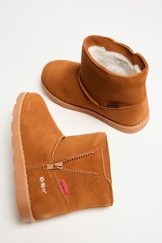 Botines de nobuk forrados Veron - Camel