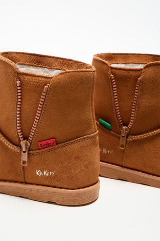 Botines de nobuk forrados - Camel