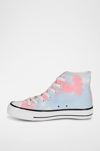 Zapatillas altas tie-dye André - Celeste