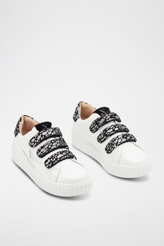 Zapatillas con plataforma Daisy - Blanco