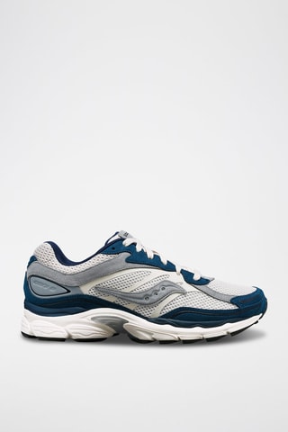 Zapatillas de piel Progrid Omni 9 - Azul petróleo y gris