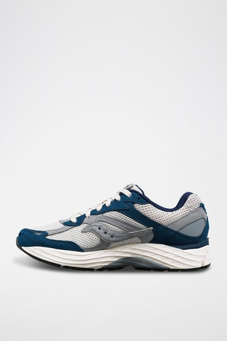 Zapatillas de piel Progrid Omni 9 - Azul petróleo y gris