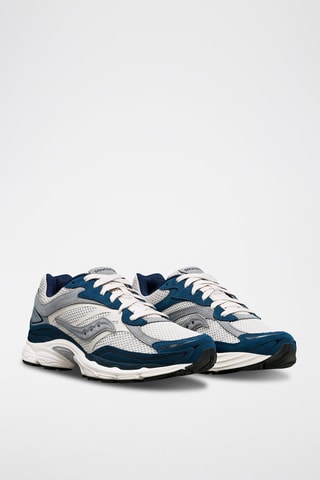 Zapatillas de piel Progrid Omni 9 - Azul petróleo y gris