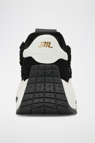Zapatillas de piel con plataforma Supercampo-F - Negro