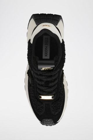 Zapatillas de piel con plataforma Supercampo-F - Negro