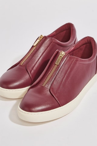 Zapatillas de piel Habou - Burdeos