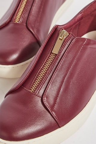 Zapatillas de piel Habou - Burdeos