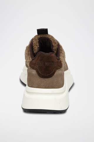Zapatillas de piel con plataforma Starlyn - Topo