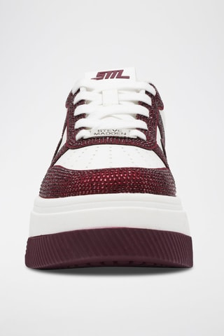 Zapatillas con plataforma Dynamo-R - Blanco y burdeos