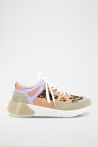 Zapatillas de piel Leoparda - Nude