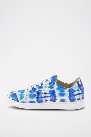 Zapatillas de piel tie-dye Lutine - Índigo