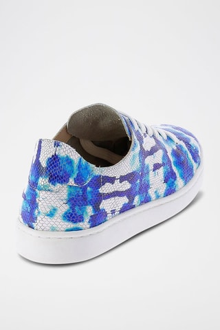 Zapatillas de piel tie-dye Lutine - Índigo