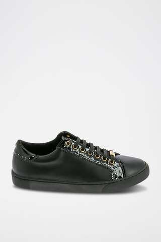 Zapatillas de piel Zoe - Negro