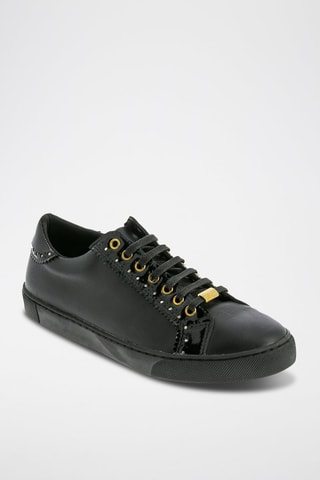 Zapatillas de piel Zoe - Negro