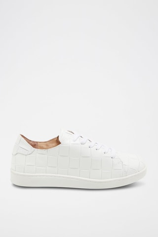 Zapatillas de piel - Blanco
