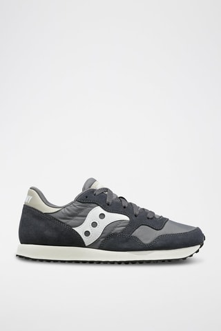 Zapatillas de entrenamiento de piel DXN - Gris oscuro