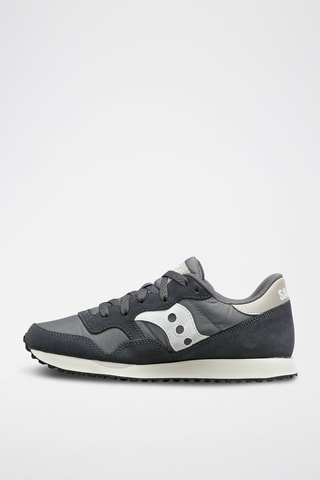 Zapatillas de entrenamiento de piel DXN - Gris oscuro