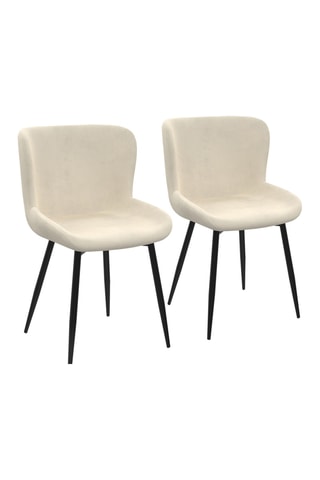 2 sillas Taylor - 50 x A79 x 52 cm - Tapizado de terciopelo