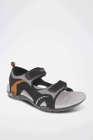 Sandales - Noir et orange