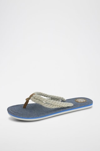 Tongs - Beige et marron