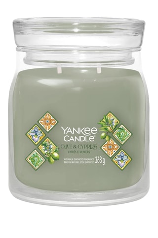 Vela perfumada tarro mediano - Cipreses y olivos
