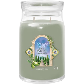 Vela perfumada tarro grande - Cipreses y olivos