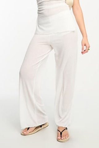 Pantalon casual - Blanc