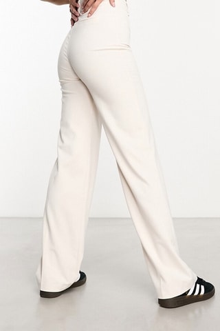 Pantalon taille haute - Beige