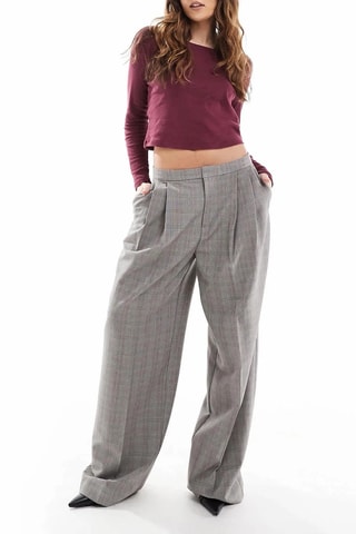 Pantalon wide legs - Gris