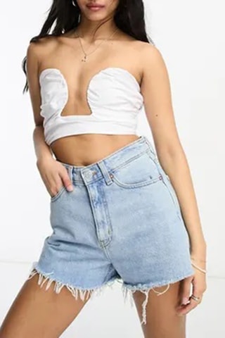 Crop top bustier - Blanc