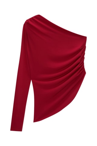 Top asymétrique - Rouge