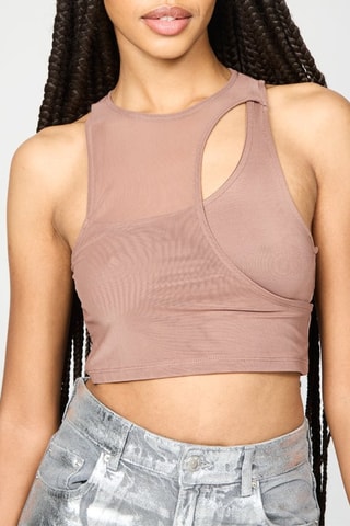 Crop top - Marron