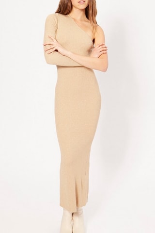 Robe asymétrique - Beige