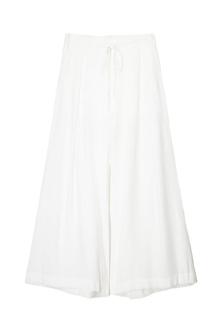 Pantalon wide legs - Blanc