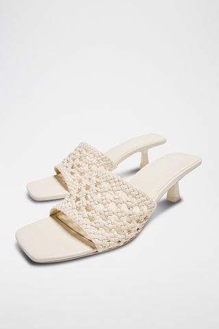 Mules à talons - Beige